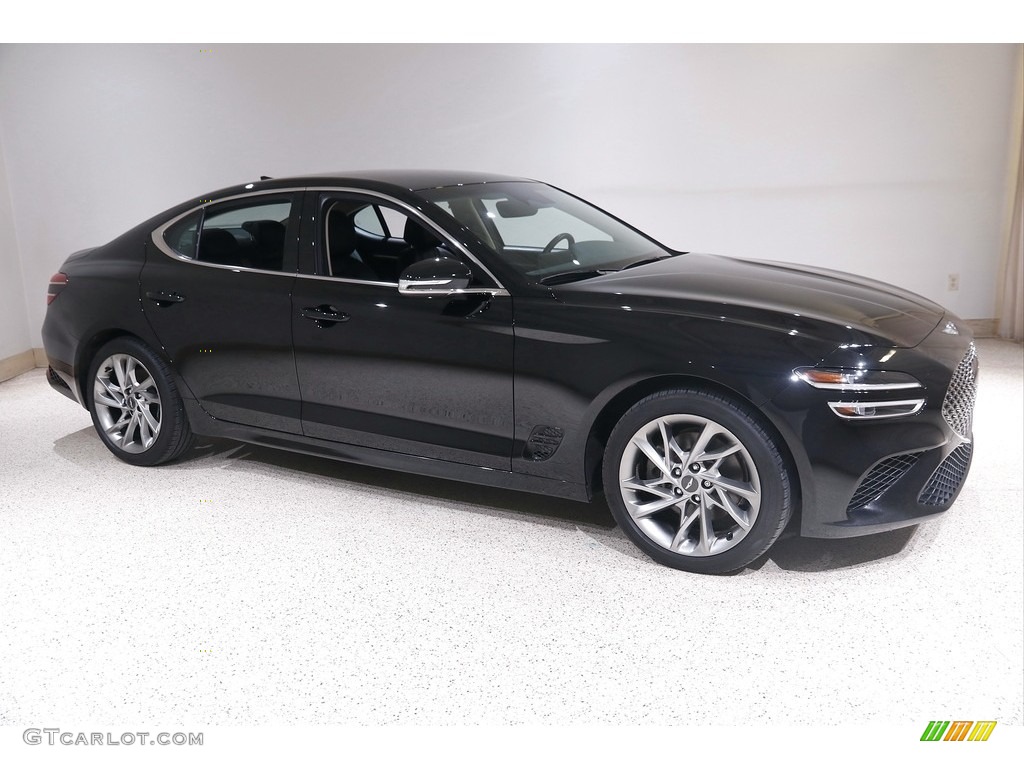 Vik Black 2022 Genesis G70 2.0T AWD Exterior Photo #145624754