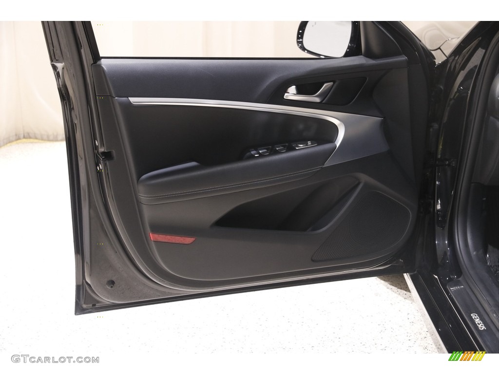 2022 Genesis G70 2.0T AWD Black Door Panel Photo #145624811