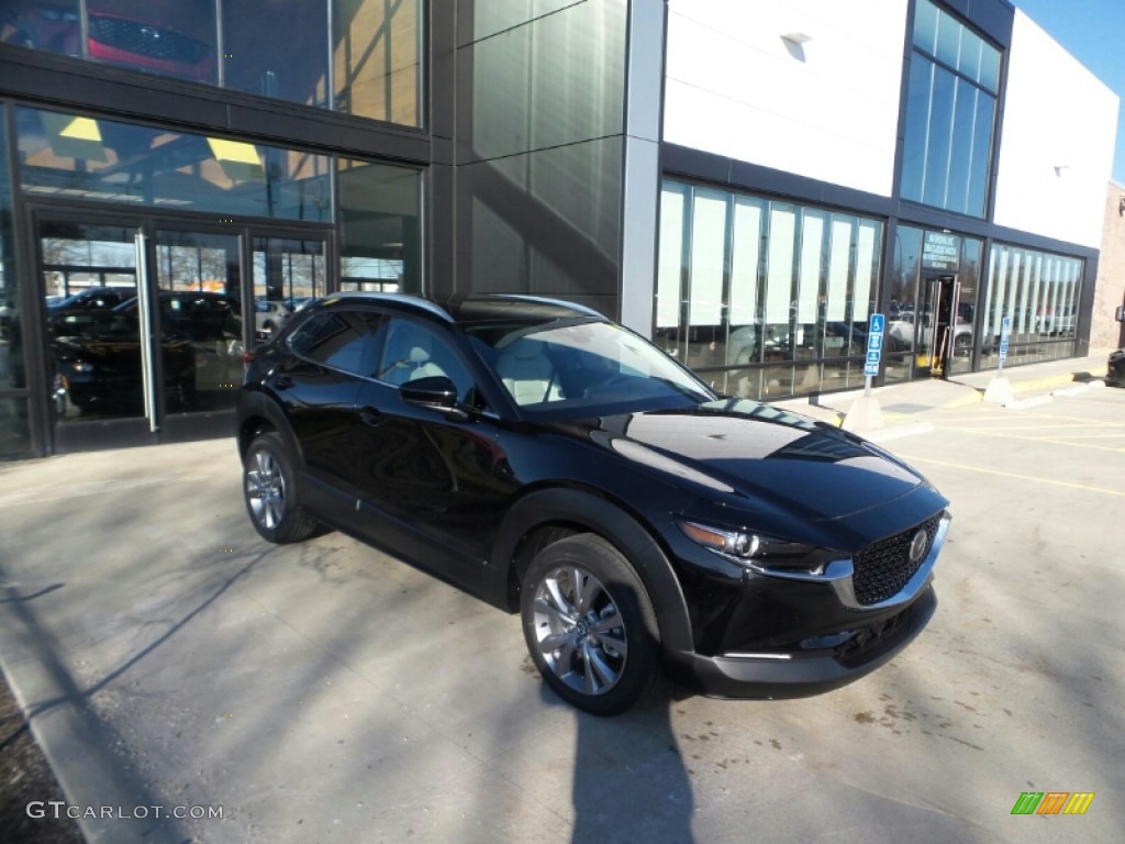 Jet Black Mica 2023 Mazda CX-30 Premium AWD Exterior Photo #145625078