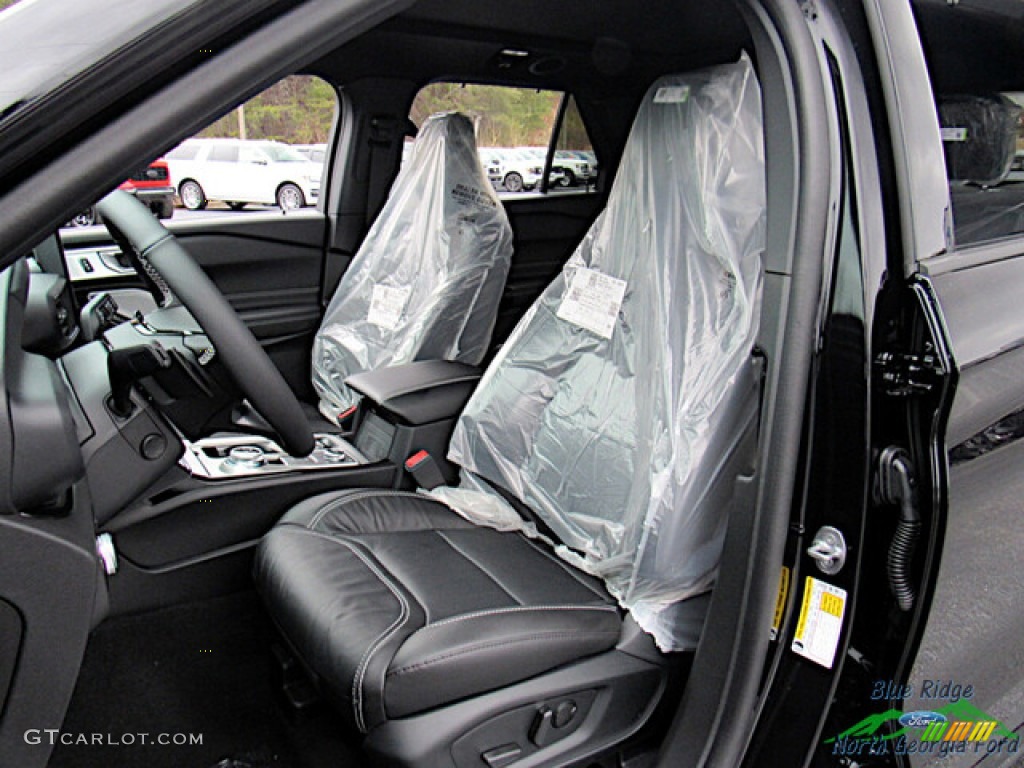 Ebony Interior 2023 Ford Explorer ST 4WD Photo #145625096