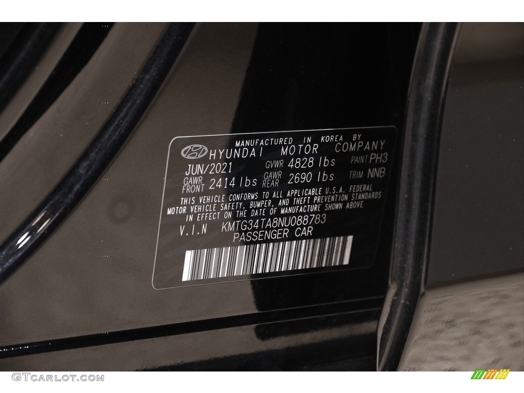 2022 G70 Color Code PH3 for Vik Black Photo #145625130