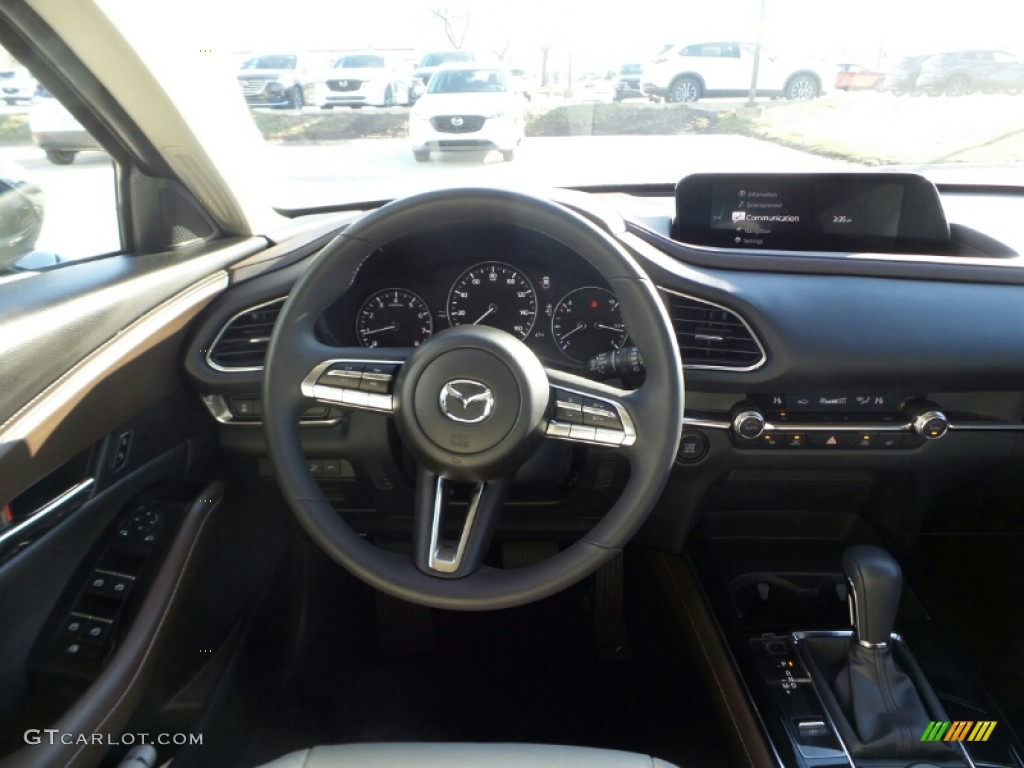 2023 Mazda CX-30 Premium AWD White Steering Wheel Photo #145625138