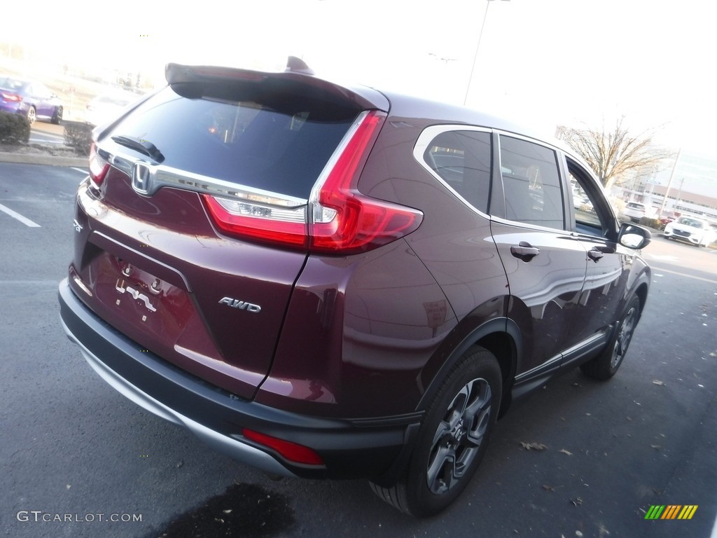 2018 CR-V EX AWD - Basque Red Pearl II / Gray photo #7