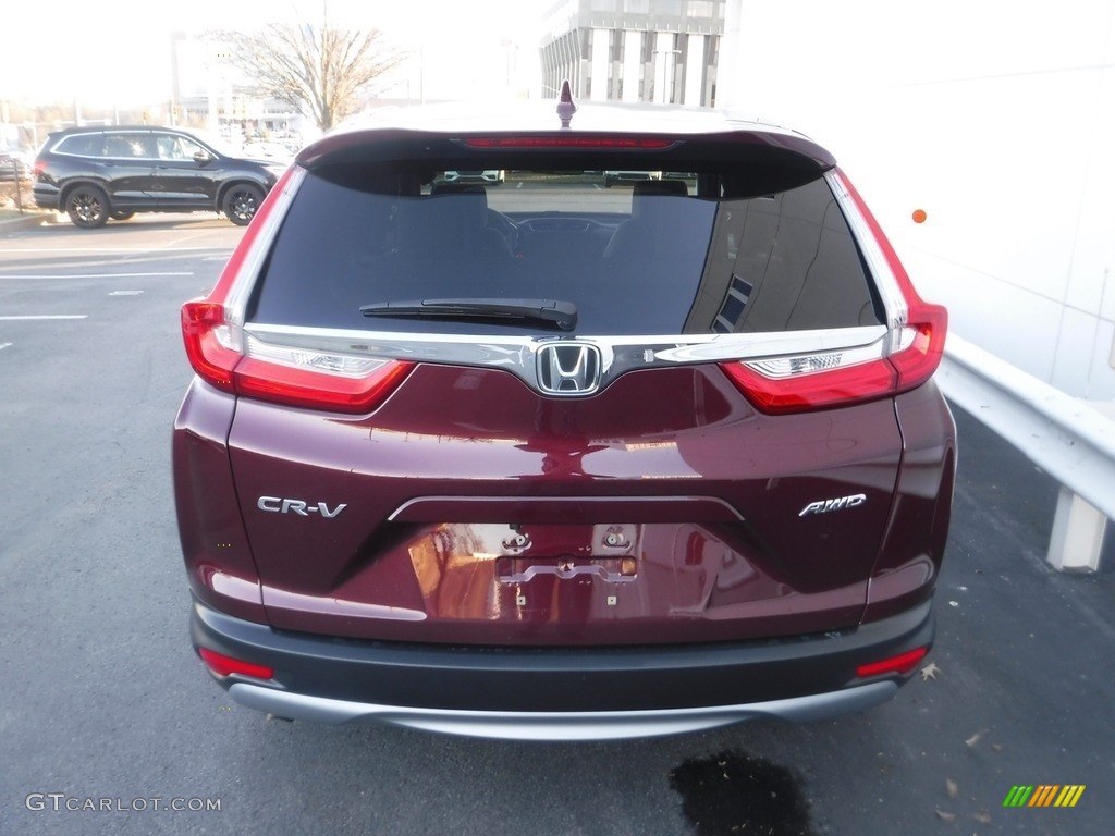 2018 CR-V EX AWD - Basque Red Pearl II / Gray photo #9