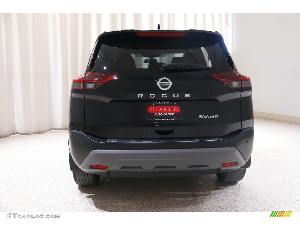 2021 Super Black Nissan Rogue Sv Awd #145622024 Photo #18 