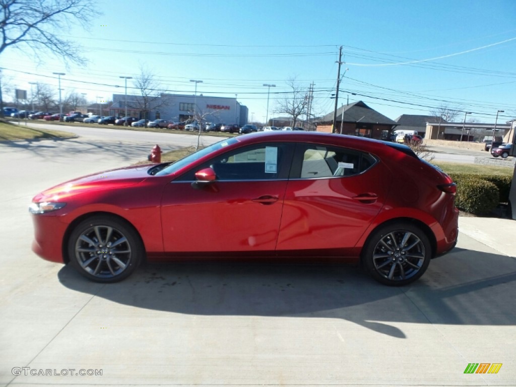 2023 Mazda3 2.5 S Select Hatchback - Soul Red Crystal Metallic / Black photo #6