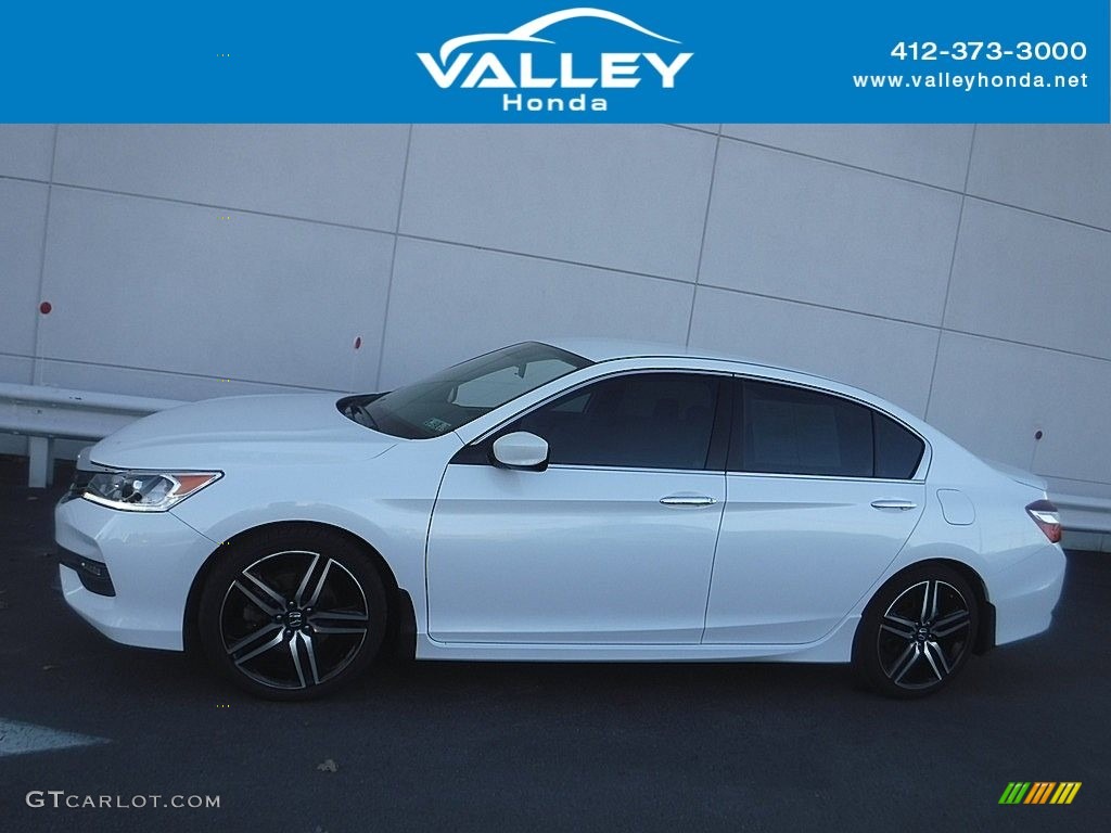 2017 Accord Sport Sedan - White Orchid Pearl / Black photo #2
