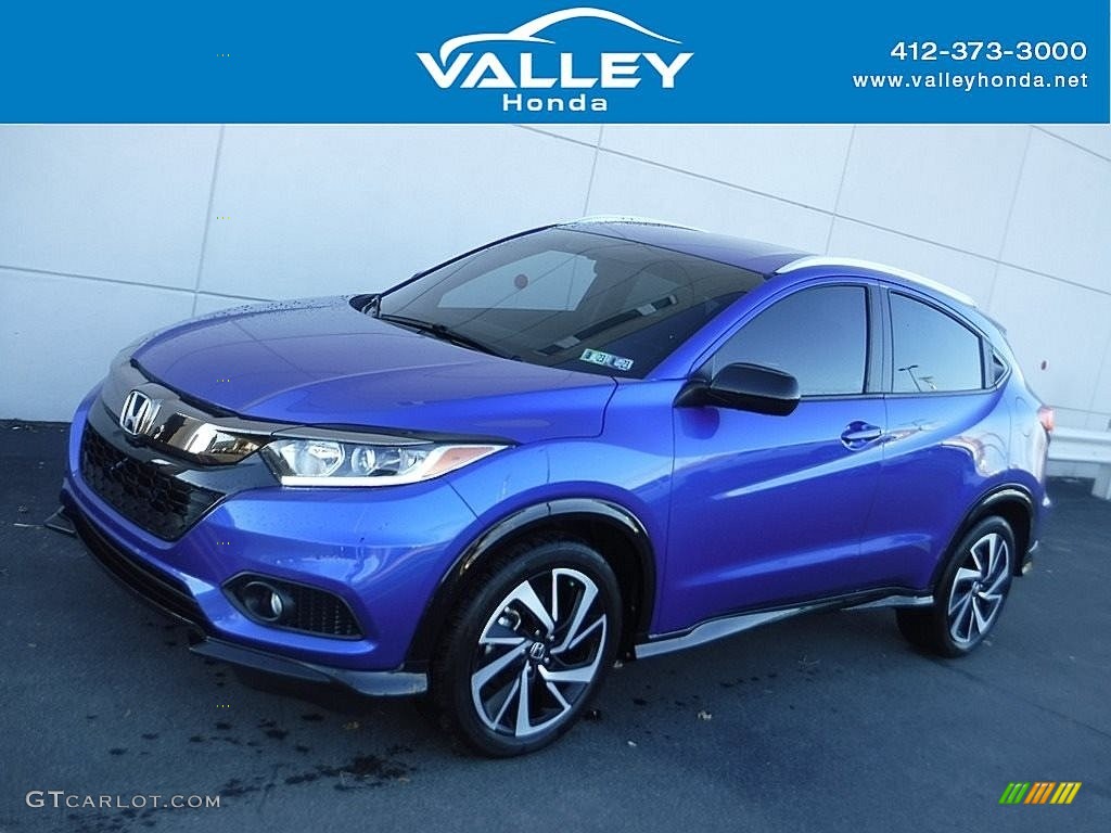 2020 Aegean Blue Metallic Honda HRV Sport AWD 145621938 Photo 11