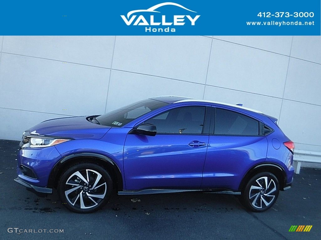 2020 HR-V Sport AWD - Aegean Blue Metallic / Black photo #2