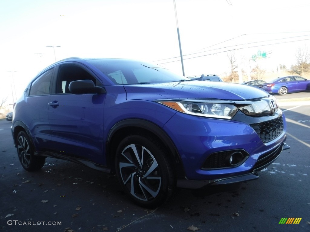 2020 HR-V Sport AWD - Aegean Blue Metallic / Black photo #6