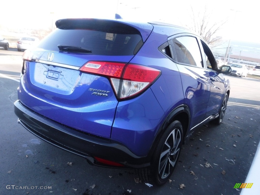 2020 HR-V Sport AWD - Aegean Blue Metallic / Black photo #7