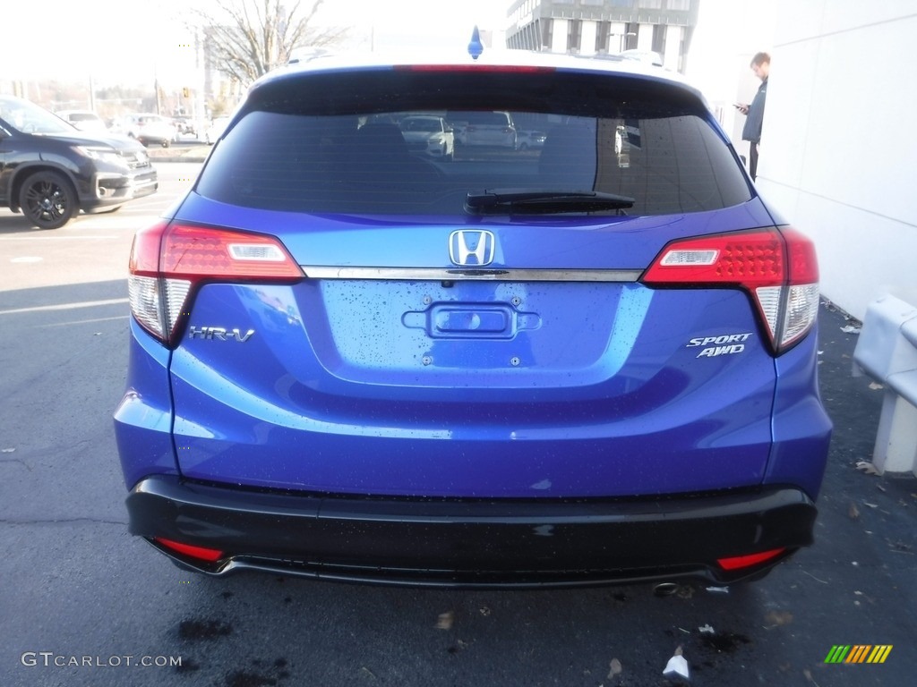 2020 HR-V Sport AWD - Aegean Blue Metallic / Black photo #9