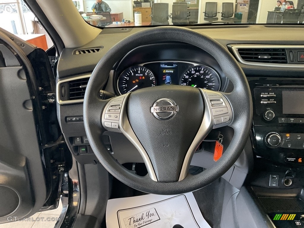 2016 Rogue S AWD - Magnetic Black / Charcoal photo #5