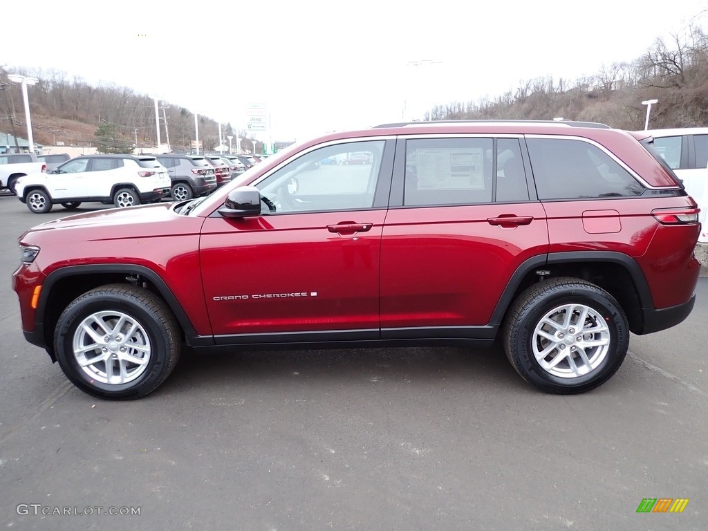 Velvet Red Pearl 2023 Jeep Grand Cherokee Laredo 4x4 Exterior Photo #145628948