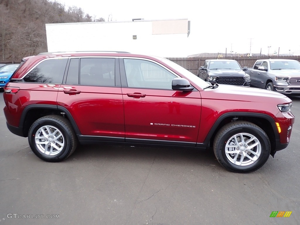 Velvet Red Pearl 2023 Jeep Grand Cherokee Laredo 4x4 Exterior Photo #145629080