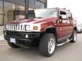 2005 Red Metallic Hummer H2 SUT  photo #2