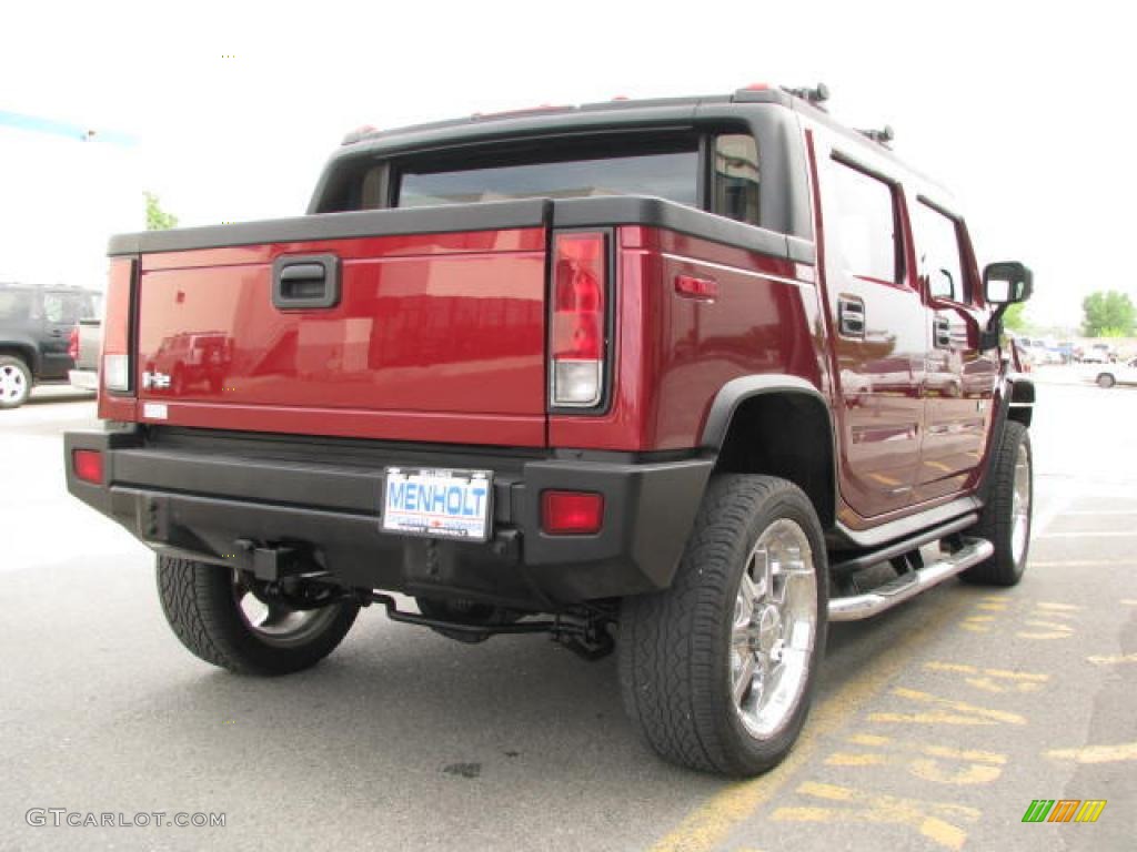 2005 H2 SUT - Red Metallic / Ebony Black photo #5