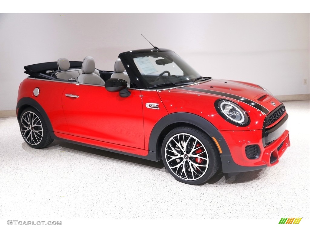 2020 Convertible John Cooper Works - Chili Red / Satellite Gray photo #1