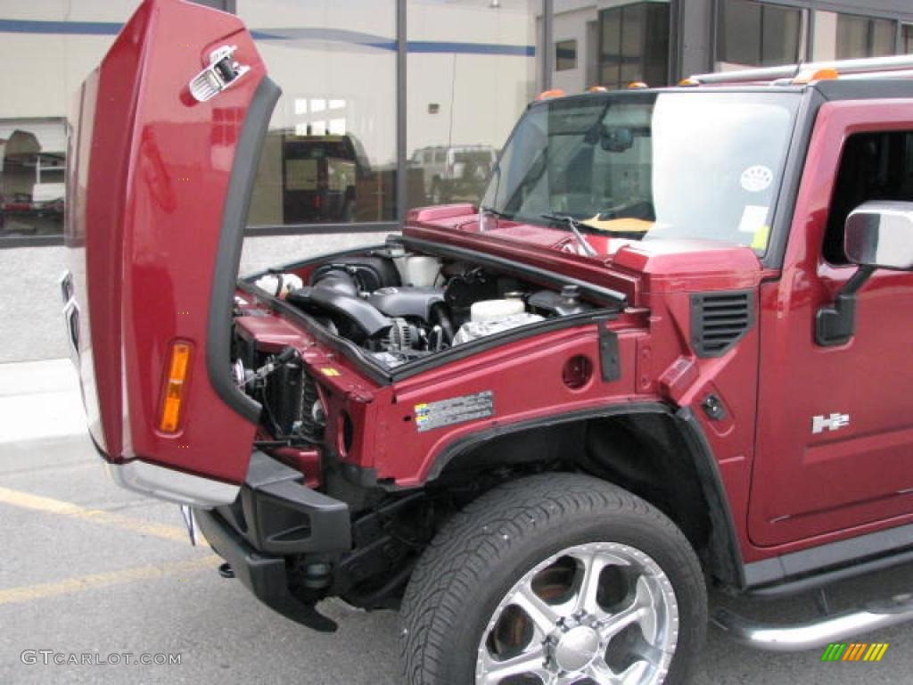 2005 H2 SUT - Red Metallic / Ebony Black photo #14
