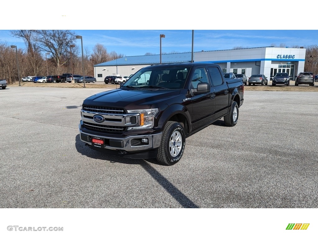 2018 F150 XLT SuperCrew - Magma Red / Earth Gray photo #1