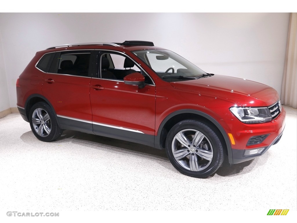 2020 Tiguan SEL 4MOTION - Cardinal Red Metallic / Titan Black photo #1