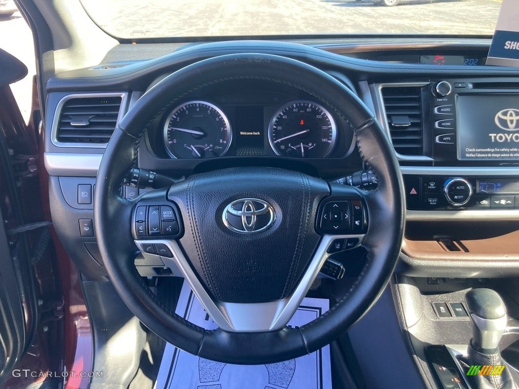 2018 Highlander XLE - Ooh La La Rouge Mica / Black photo #20