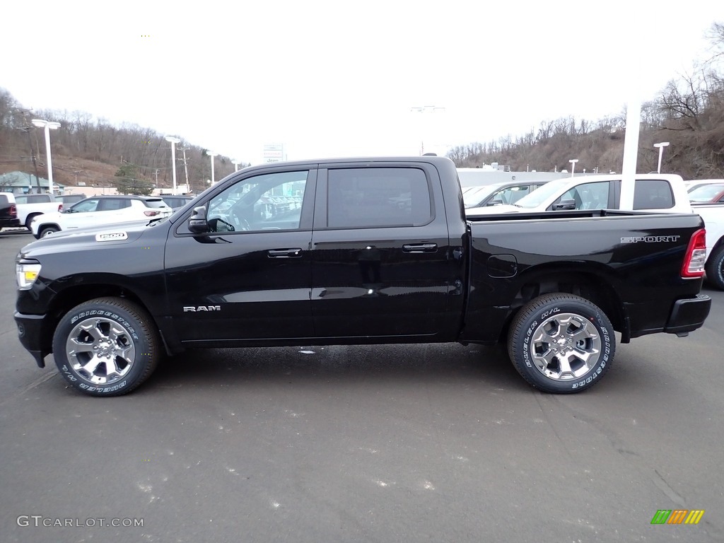 Diamond Black Crystal Pearl 2023 Ram 1500 Big Horn Crew Cab 4x4 Exterior Photo #145632305