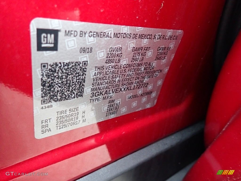 2019 Terrain SLT AWD - Red Quartz Tintcoat / Jet Black photo #15