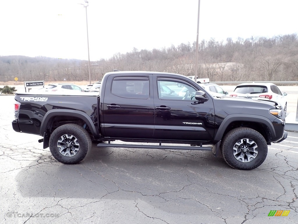 Midnight Black Metallic 2022 Toyota Tacoma TRD Off Road Double Cab 4x4 Exterior Photo #145633250