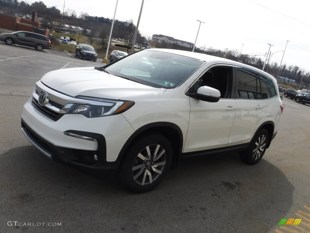 White Diamond Pearl 2019 Honda Pilot EX AWD Exterior Photo #145633394