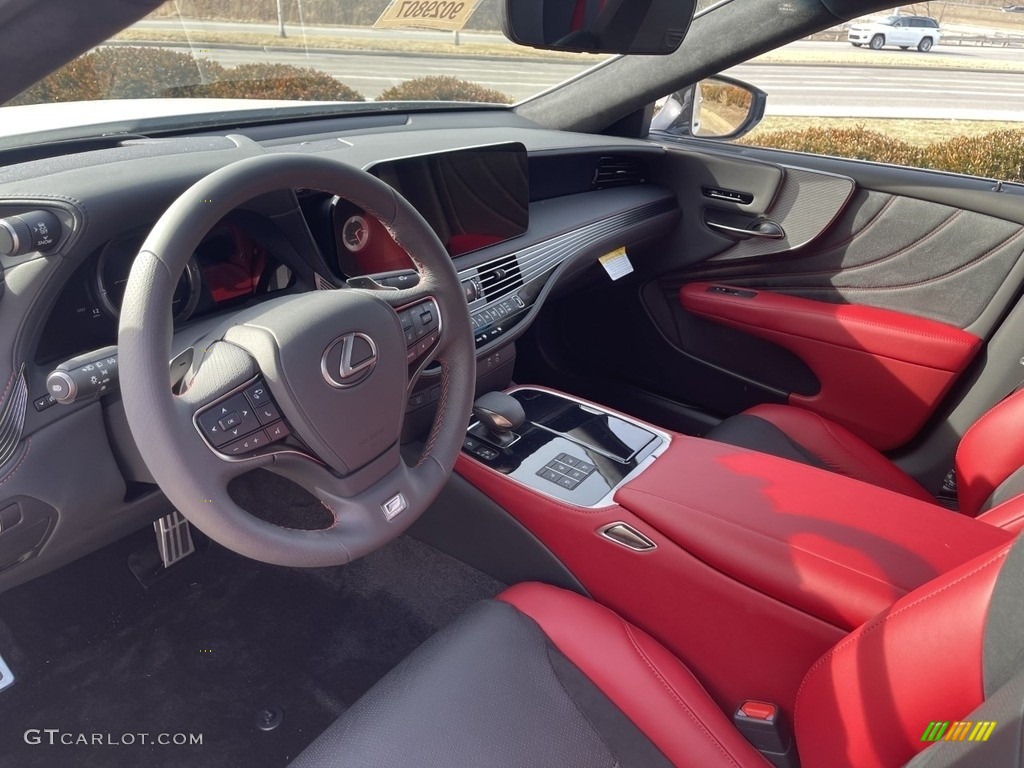 Circuit Red Interior 2023 Lexus LS 500 F Sport AWD Photo #145633667