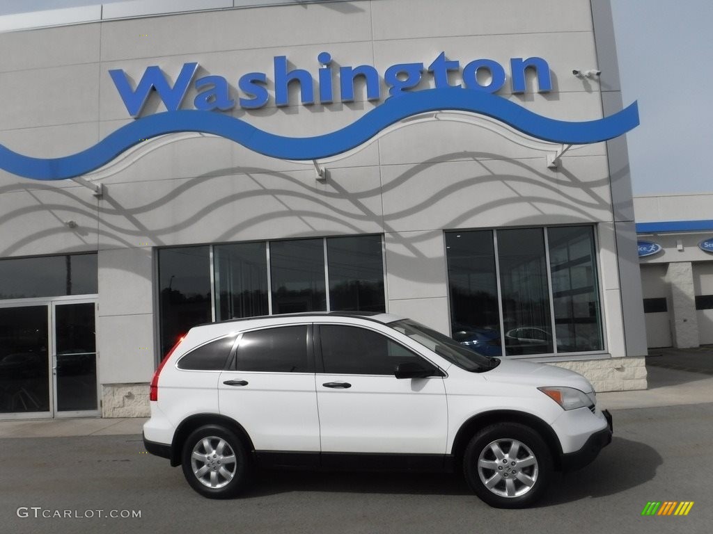 2007 CR-V EX 4WD - Taffeta White / Gray photo #2