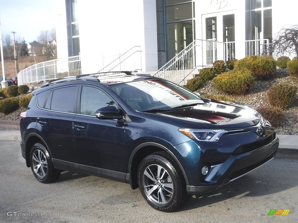 Electric Storm Blue 2018 Toyota RAV4 XLE Exterior Photo #145634681