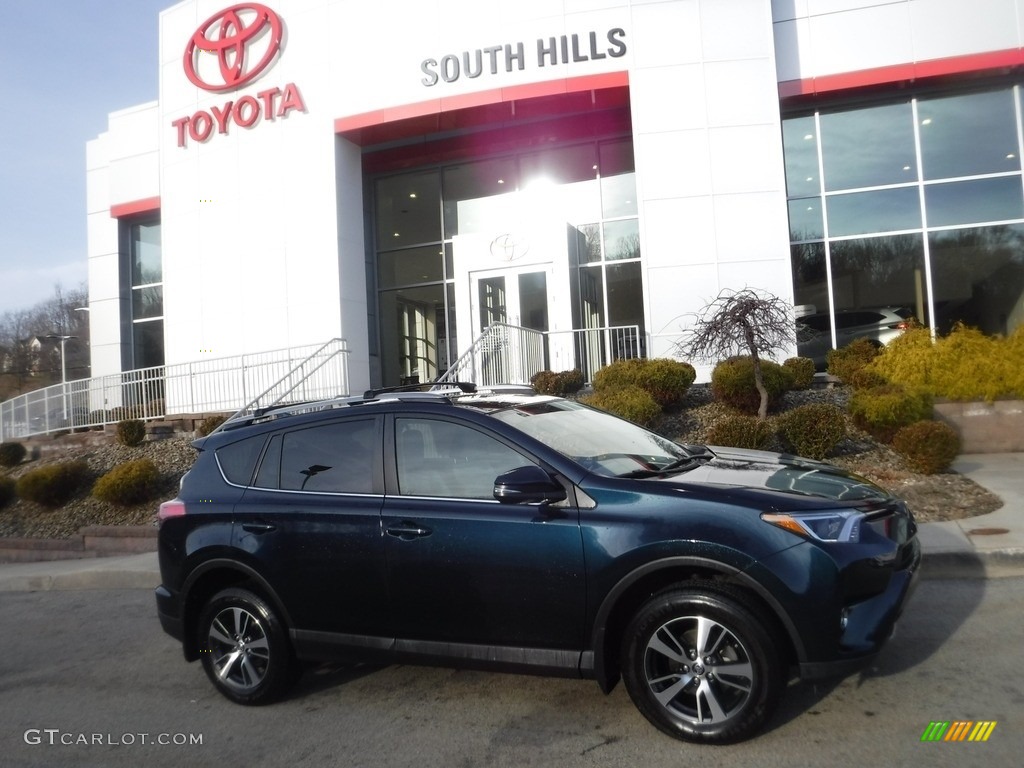 2018 RAV4 XLE - Electric Storm Blue / Ash photo #2