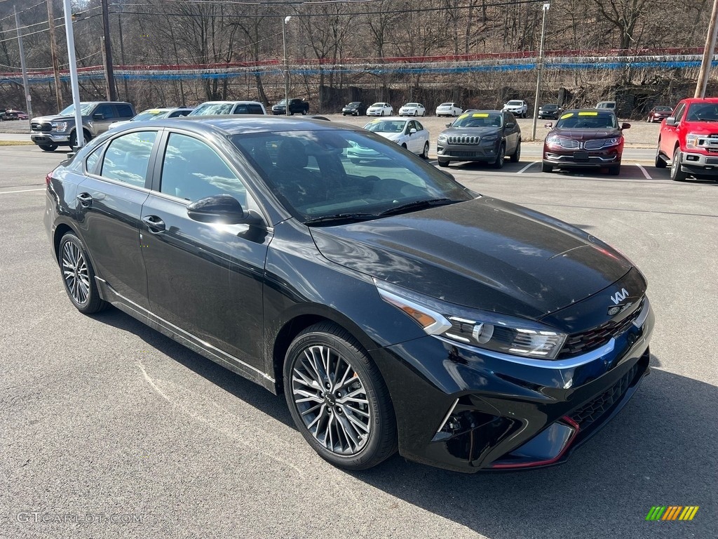 Aurora Black 2023 Kia Forte GT-Line Exterior Photo #145637237