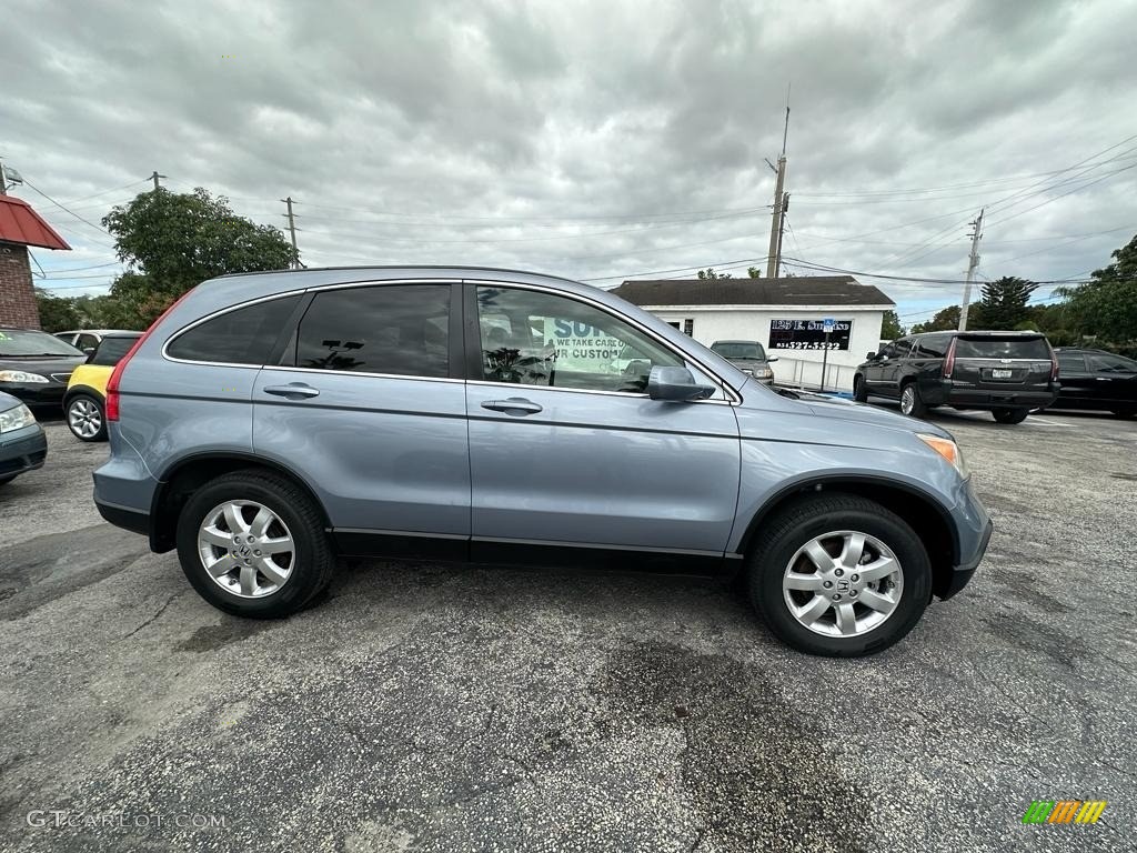 2008 CR-V EX-L - Glacier Blue Metallic / Gray photo #3