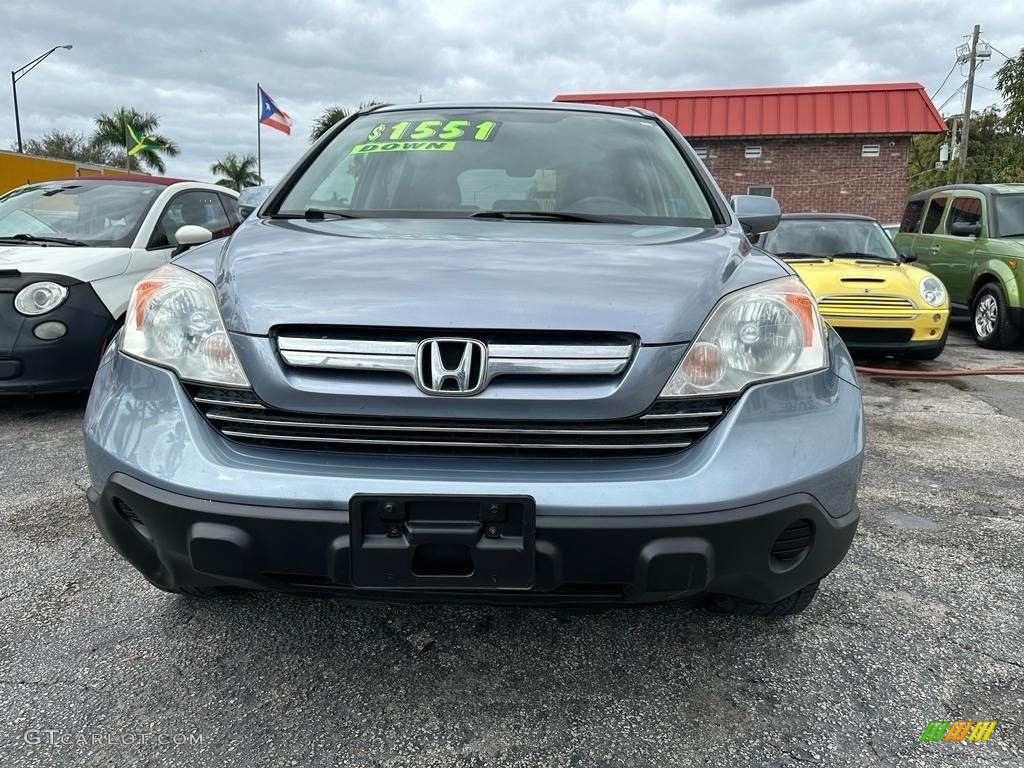2008 CR-V EX-L - Glacier Blue Metallic / Gray photo #35