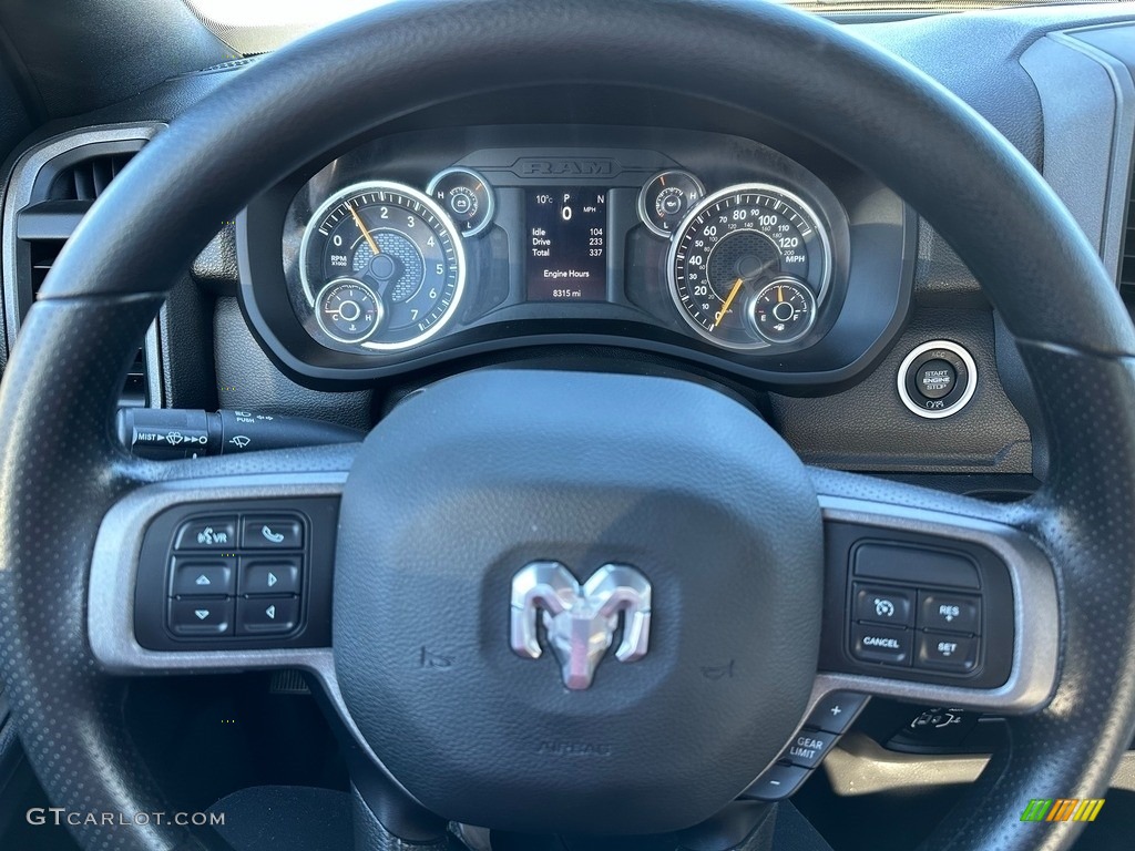 2022 Ram 2500 Tradesman Regular Cab 4x4 Black Steering Wheel Photo #145638506