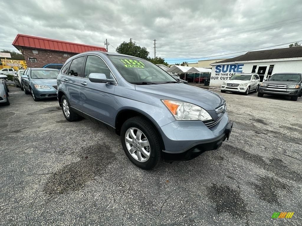 2008 CR-V EX-L - Glacier Blue Metallic / Gray photo #42