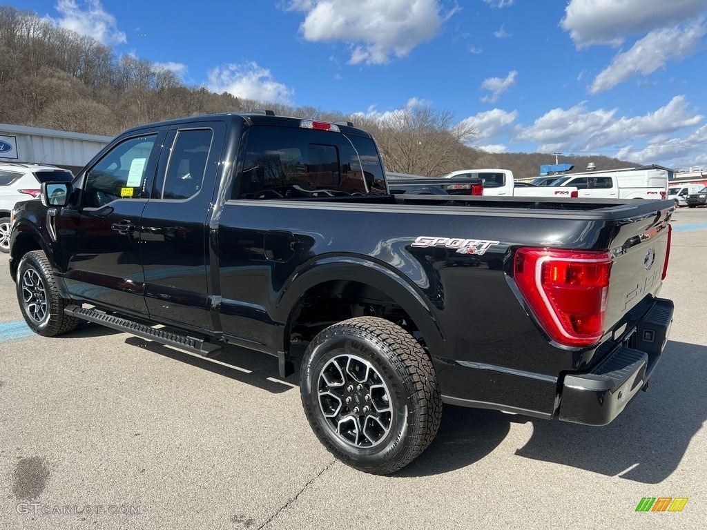 Agate Black Metallic 2023 Ford F150 XLT SuperCab 4x4 Exterior Photo #145638824