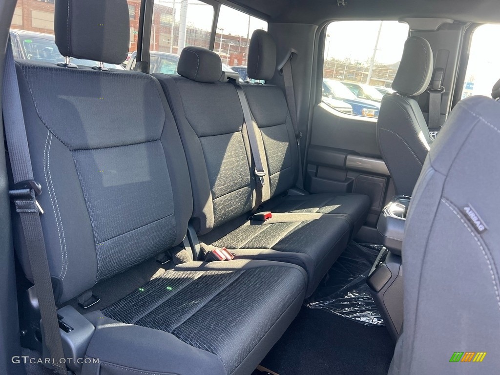 Black Interior 2023 Ford F150 XLT SuperCab 4x4 Photo #145638947