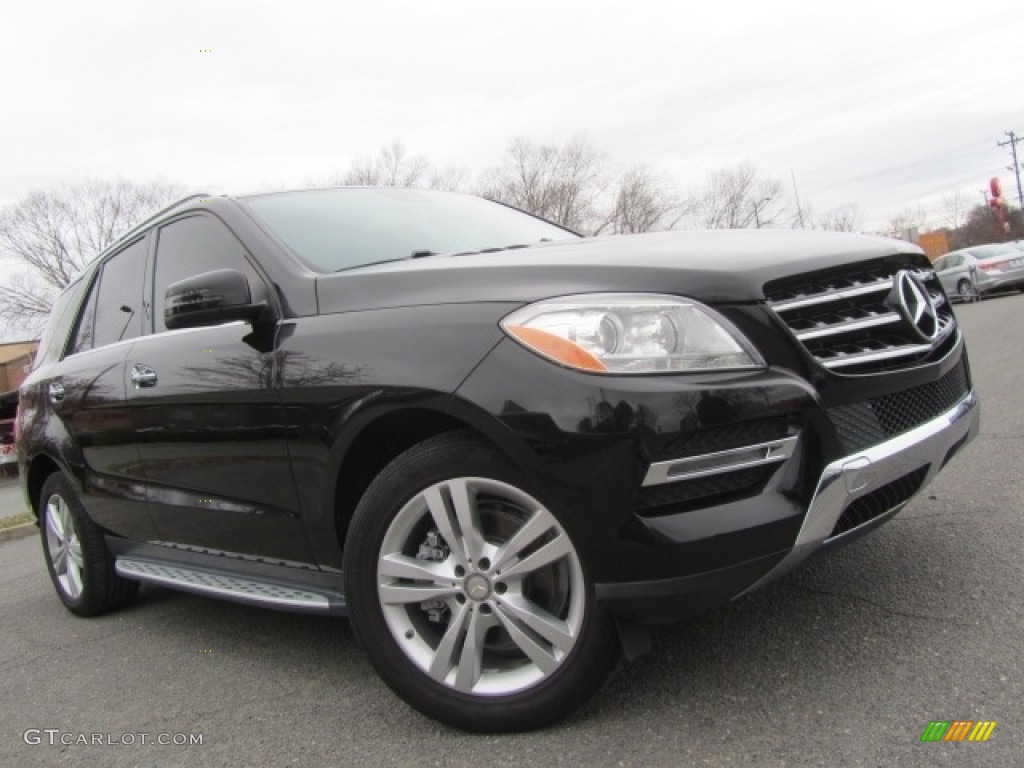 2014 ML 350 4Matic - Black / Almond Beige photo #1
