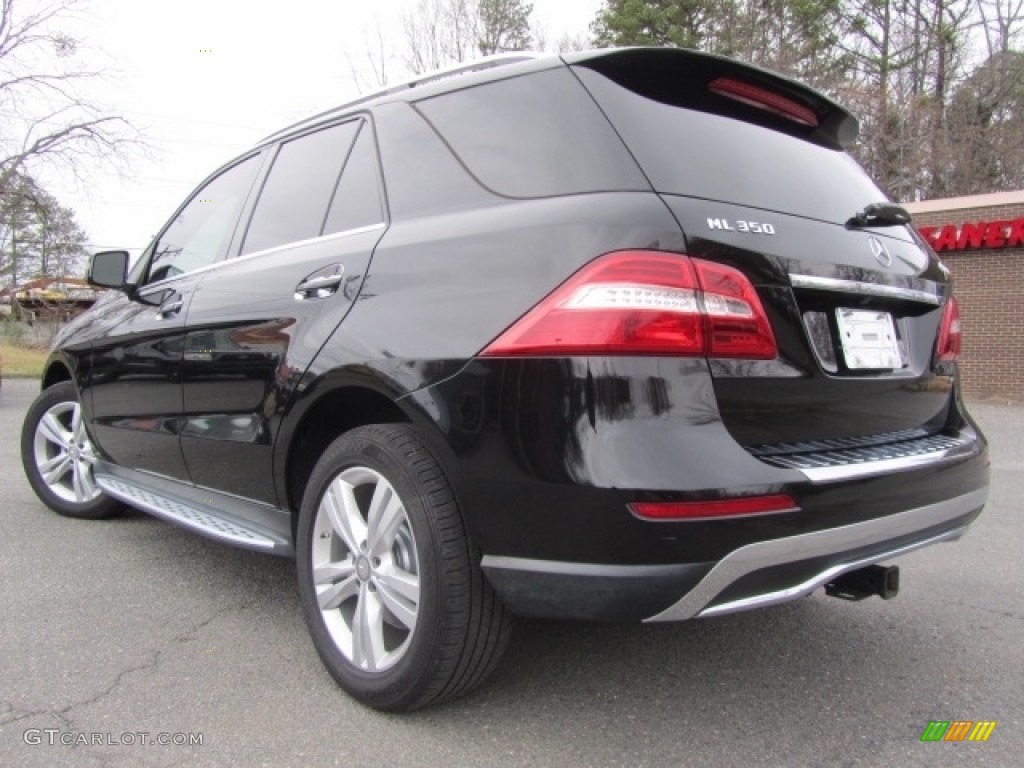 2014 ML 350 4Matic - Black / Almond Beige photo #8