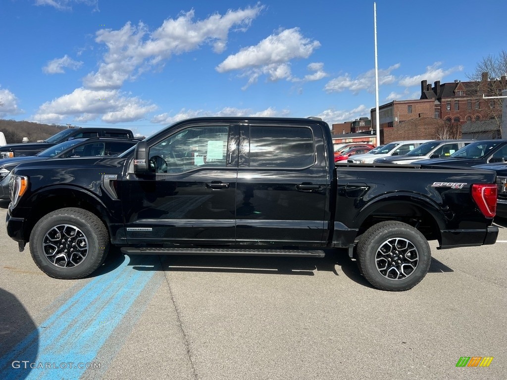 Agate Black Metallic 2023 Ford F150 XLT SuperCrew 4x4 Exterior Photo #145639781