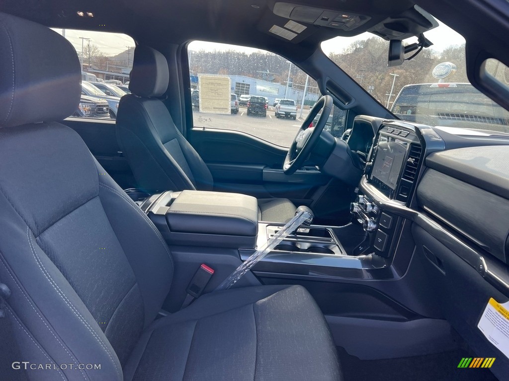 Black Interior 2023 Ford F150 XLT SuperCrew 4x4 Photo #145639979