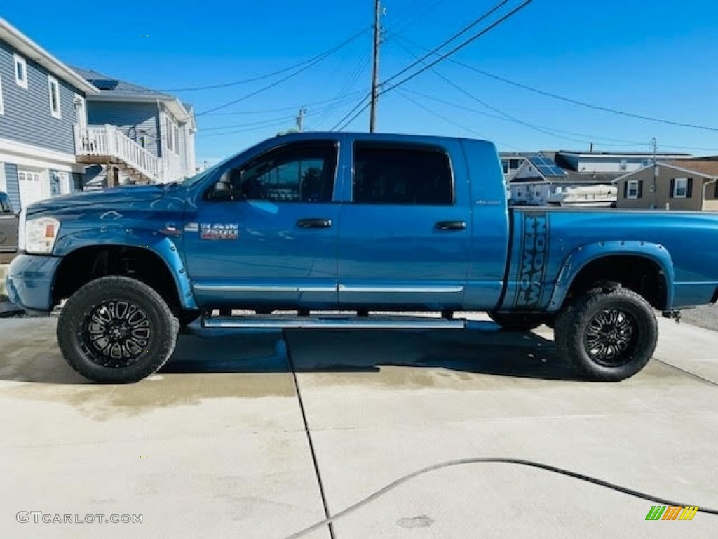 2006 Ram 2500 Laramie Mega Cab 4x4 - Atlantic Blue Pearl / Khaki photo #2