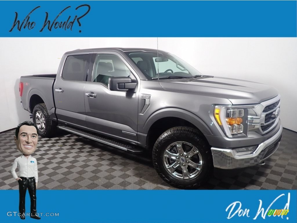 2021 F150 XLT SuperCrew 4x4 - Carbonized Gray / Medium Dark Slate photo #1
