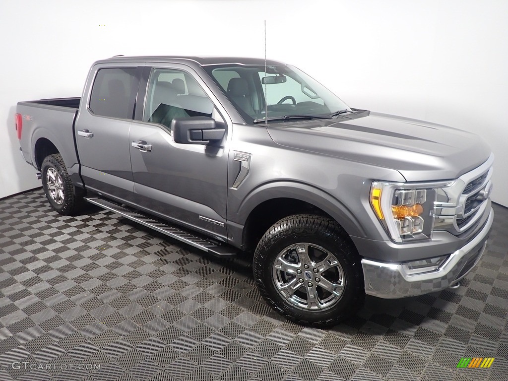 2021 F150 XLT SuperCrew 4x4 - Carbonized Gray / Medium Dark Slate photo #5