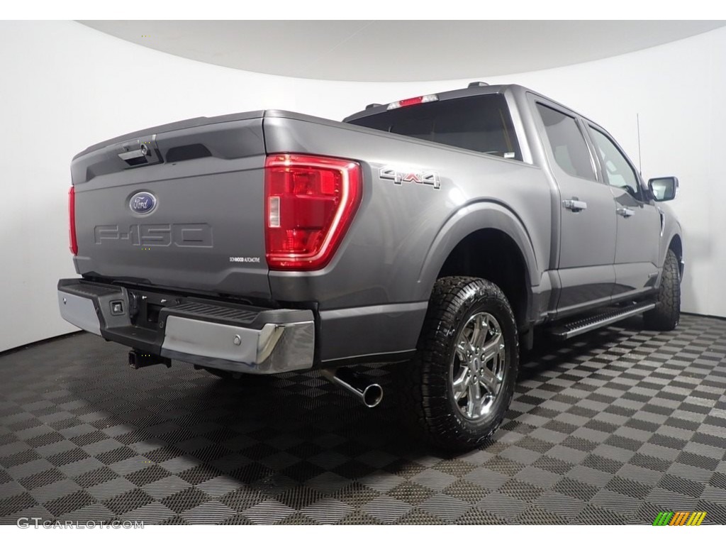 2021 F150 XLT SuperCrew 4x4 - Carbonized Gray / Medium Dark Slate photo #17