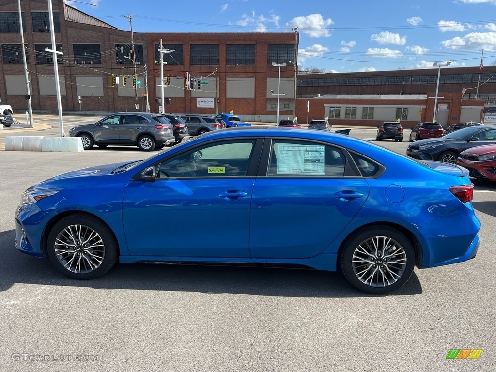 Sporty Blue 2023 Kia Forte GT-Line Exterior Photo #145641575